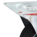 vidaXL Otočné kolieska 4 ks, 100 mm – Obrázok 5