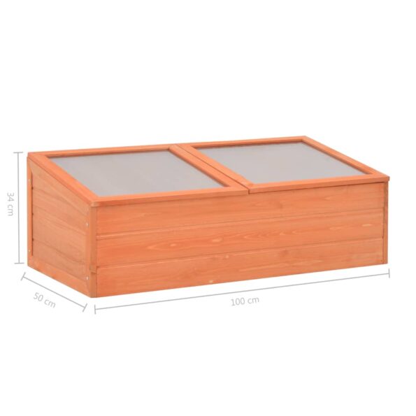 vidaXL Skleník, drevo 100x50x34 cm – Obrázok 10