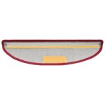 vidaXL Schodové rohože 15 ks 65x24x4 cm červené, polkruhové, veľké – Obrázok 6