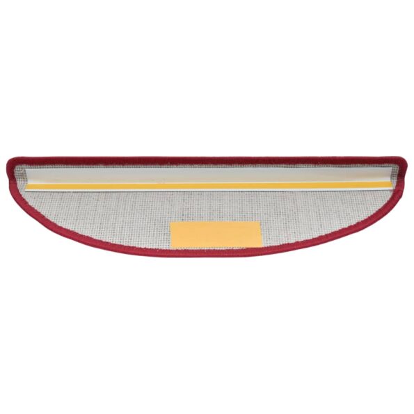vidaXL Schodové rohože 15 ks 65x24x4 cm červené, polkruhové, veľké – Obrázok 6