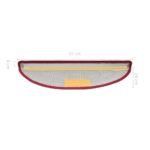 vidaXL Schodové rohože 15 ks 65x24x4 cm červené, polkruhové, veľké – Obrázok 7