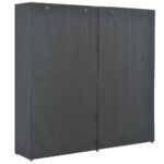 vidaXL Šatník sivý 200x40x170 cm látkový – Obrázok 3