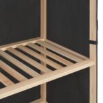 vidaXL Šatník sivý 200x40x170 cm látkový – Obrázok 4