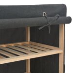 vidaXL Šatník sivý 200x40x170 cm látkový – Obrázok 5