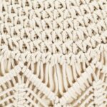 vidaXL Ručne vyrobená taburetka macrame 45x30 cm, bavlna – Obrázok 2