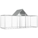 vidaXL Kurín 3x1x1,5 m, pozinkovaná oceľ