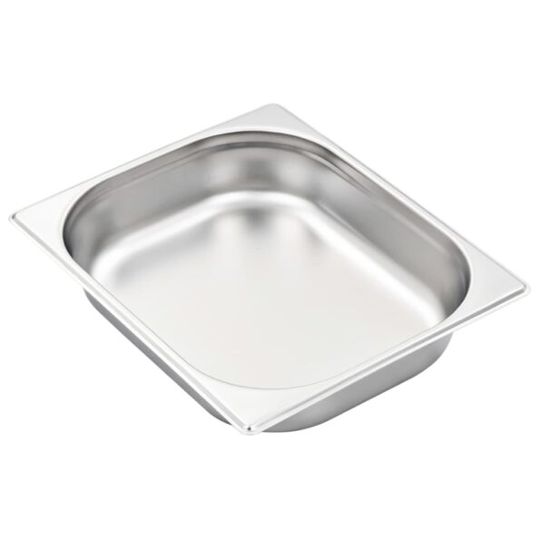 vidaXL Gastronádoby 4 ks, GN 1/2, 65 mm, nehrdzavejúca oceľ – Obrázok 4