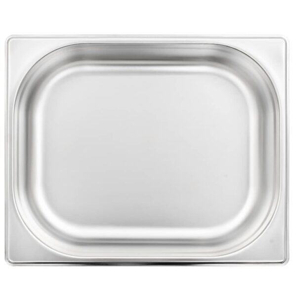 vidaXL Gastronádoby 4 ks, GN 1/2, 65 mm, nehrdzavejúca oceľ – Obrázok 5