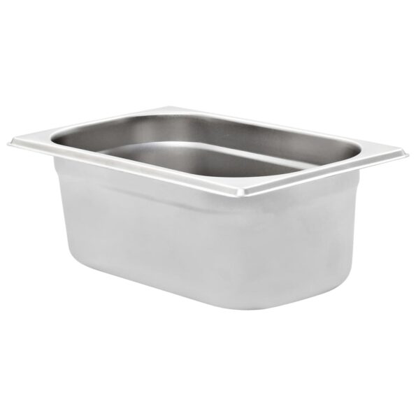 vidaXL Gastronádoby 8 ks, GN 1/4, 100 mm, nehrdzavejúca oceľ – Obrázok 3