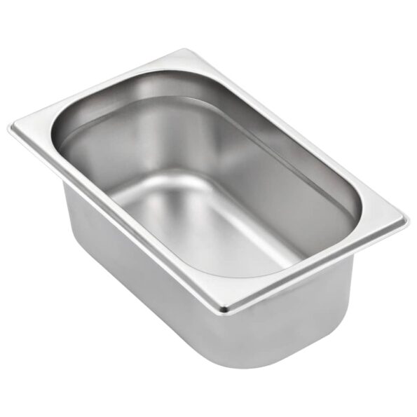 vidaXL Gastronádoby 8 ks, GN 1/4, 100 mm, nehrdzavejúca oceľ – Obrázok 4