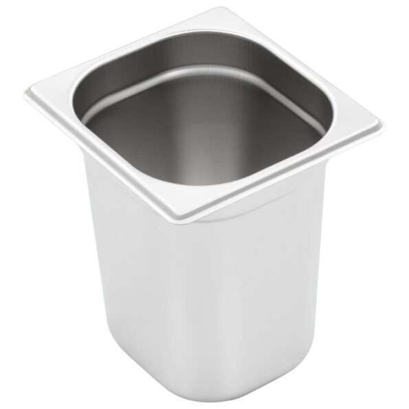 vidaXL Gastronádoby 8 ks, GN 1/6, 200 mm, nehrdzavejúca oceľ – Obrázok 4