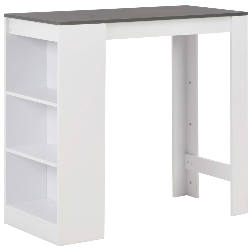 VXL8718475796671_a_en_hd_1.jpg vidaXL Barový stôl s poličkou biely 110x50x103 cm – Obrázok 1