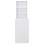 vidaXL Barový stôl so skrinkou, biely 115x59x200 cm – Obrázok 4