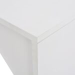 vidaXL Barový stôl so skrinkou, biely 115x59x200 cm – Obrázok 5