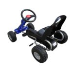 vidaXL Šľapacia motokára, modrá – Obrázok 3