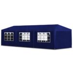 vidaXL Párty stan 3x9 m, modrý – Obrázok 2