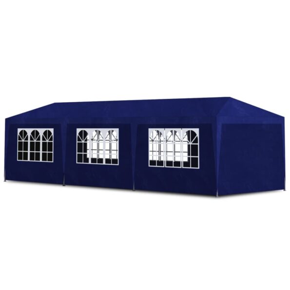 vidaXL Párty stan 3x9 m, modrý – Obrázok 2
