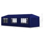 vidaXL Párty stan 3x9 m, modrý – Obrázok 6