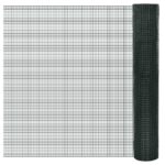 vidaXL Drôtené pletivo, pozinkované a potiahnuté PVC 10x1 m, zelené