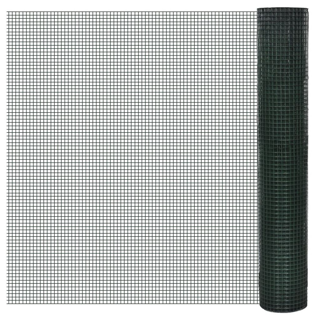 VXL8718475852681_a_en_hd_1.jpg vidaXL Drôtené pletivo, pozinkované a potiahnuté PVC 10x1 m, zelené – Obrázok 1