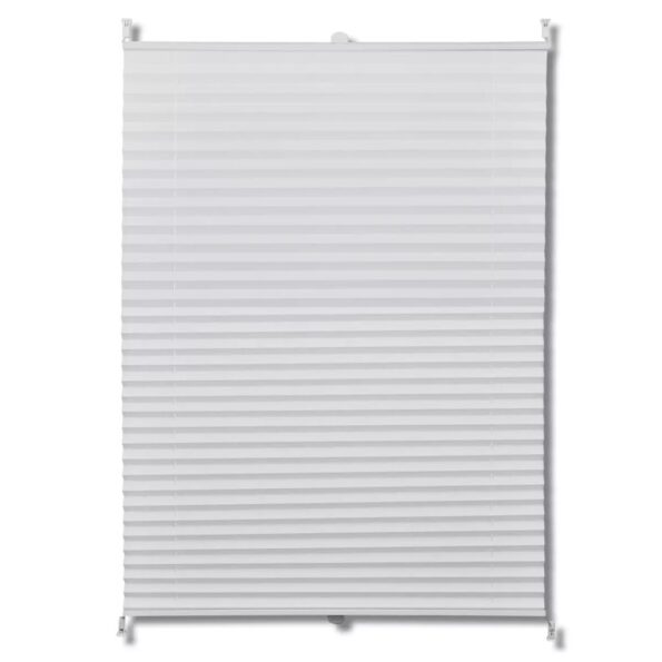 Plisovaná roleta 90 x 125 cm, biela – Obrázok 2