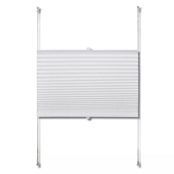 Plisovaná roleta 90 x 125 cm, biela – Obrázok 4