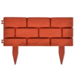 Trávnikový lem s tehlovým dizajnom 11 ks – Obrázok 5