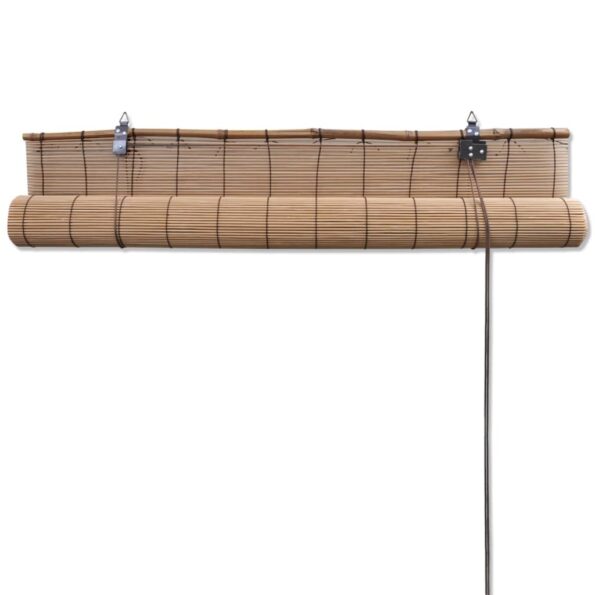 vidaXL Hnedá bambusová roleta 80x160 cm – Obrázok 5