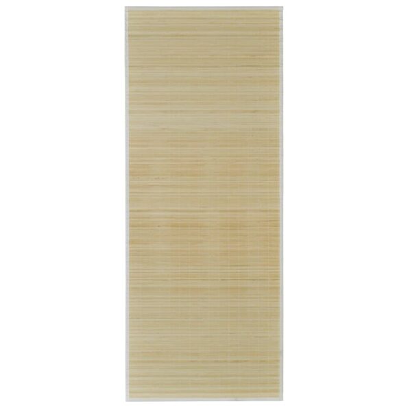 Obdĺžnikový prírodný bambusový koberec 80x200 cm – Obrázok 2