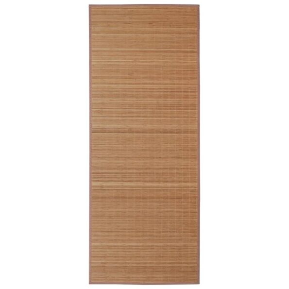 Obdĺžnikový hnedý bambusový koberec 120x180 cm – Obrázok 2