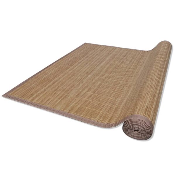 Obdĺžnikový hnedý bambusový koberec 120x180 cm – Obrázok 3