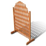 vidaXL Mriežkový plot, drevený masív 180x100 cm – Obrázok 2