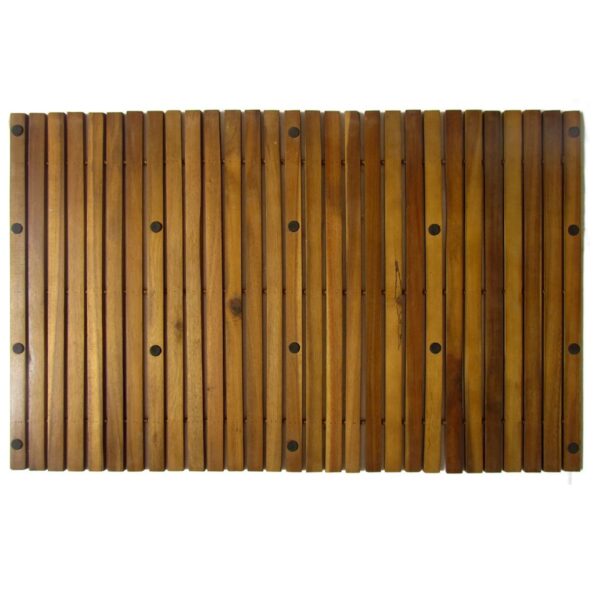 Kúpeľňová predložka z akáciového dreva 80 x 50 cm – Obrázok 4
