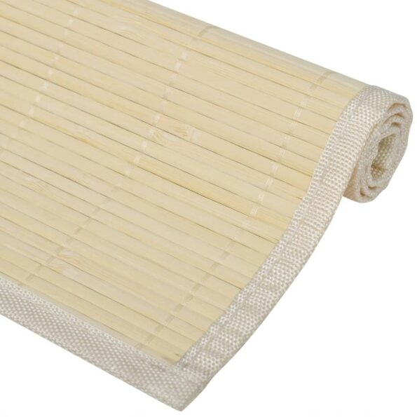 Bambusové prestieranie, 6 ks, 30 x 45 cm, prírodné – Obrázok 4