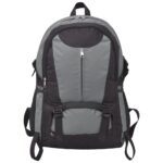vidaXL Turistický batoh, 40 l, čierno-sivý – Obrázok 5