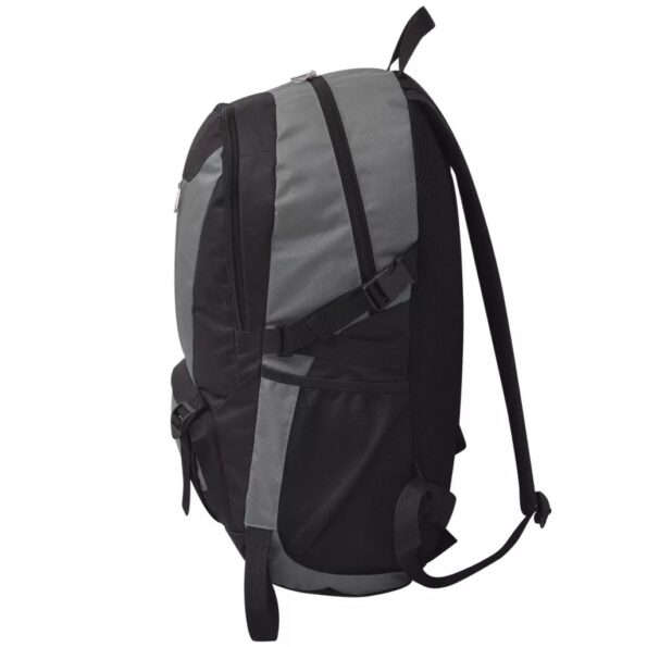 vidaXL Turistický batoh, 40 l, čierno-sivý – Obrázok 6