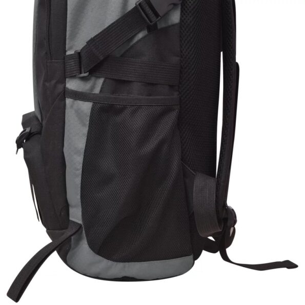 vidaXL Turistický batoh, 40 l, čierno-sivý – Obrázok 8