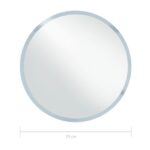 vidaXL Kúpeľňové LED zrkadlo 70 cm – Obrázok 8