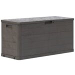 vidaXL Záhradný úložný box hnedý 280 l