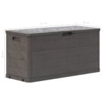 vidaXL Záhradný úložný box hnedý 280 l – Obrázok 10
