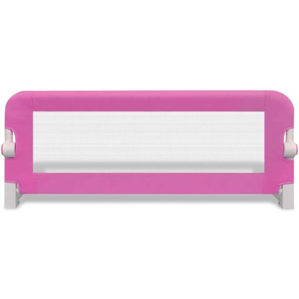 vidaXL Detská bezpečnostná zábrana na postieľku 2 ks ružová 102x42 cm – Obrázok 4
