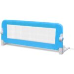 vidaXL Detská bezpečnostná zábrana na postieľku 2 ks modrá 102x42 cm – Obrázok 3