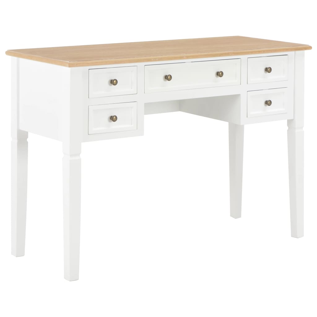 VXL8719883559179_a_en_hd_1.jpg vidaXL Písací stôl, biely 109,5x45x77,5 cm, drevo – Obrázok 1