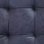 vidaXL Taburetka s úložným priestorom 87,5 cm, sivá, umelý semiš – Obrázok 2