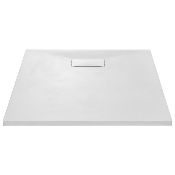 vidaXL Sprchová vanička, SMC, biela 100x80 cm – Obrázok 4