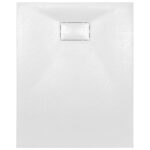 vidaXL Sprchová vanička, SMC, biela 100x80 cm – Obrázok 5