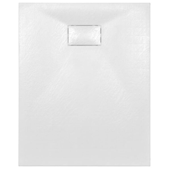 vidaXL Sprchová vanička, SMC, biela 100x80 cm – Obrázok 5