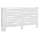 vidaXL Kryt na radiátor, biely 152x19x81,5 cm, MDF – Obrázok 2
