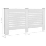 vidaXL Kryt na radiátor, biely 152x19x81,5 cm, MDF – Obrázok 7