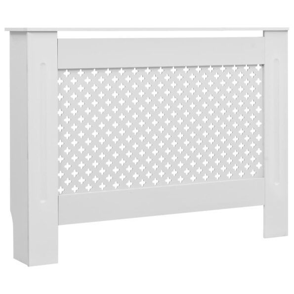 vidaXL Kryt na radiátor, biely 112x19x81,5 cm, MDF – Obrázok 2